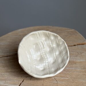 Konkylie, beige, håndlavet keramik skål til sæbe, smykker ...