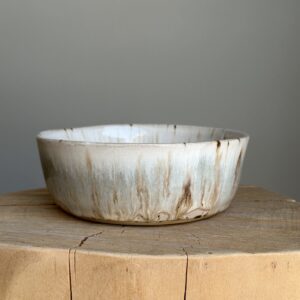 Håndlavet morgenmadsskål med morgendis glasur