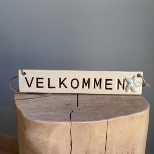 Velkommen skilt