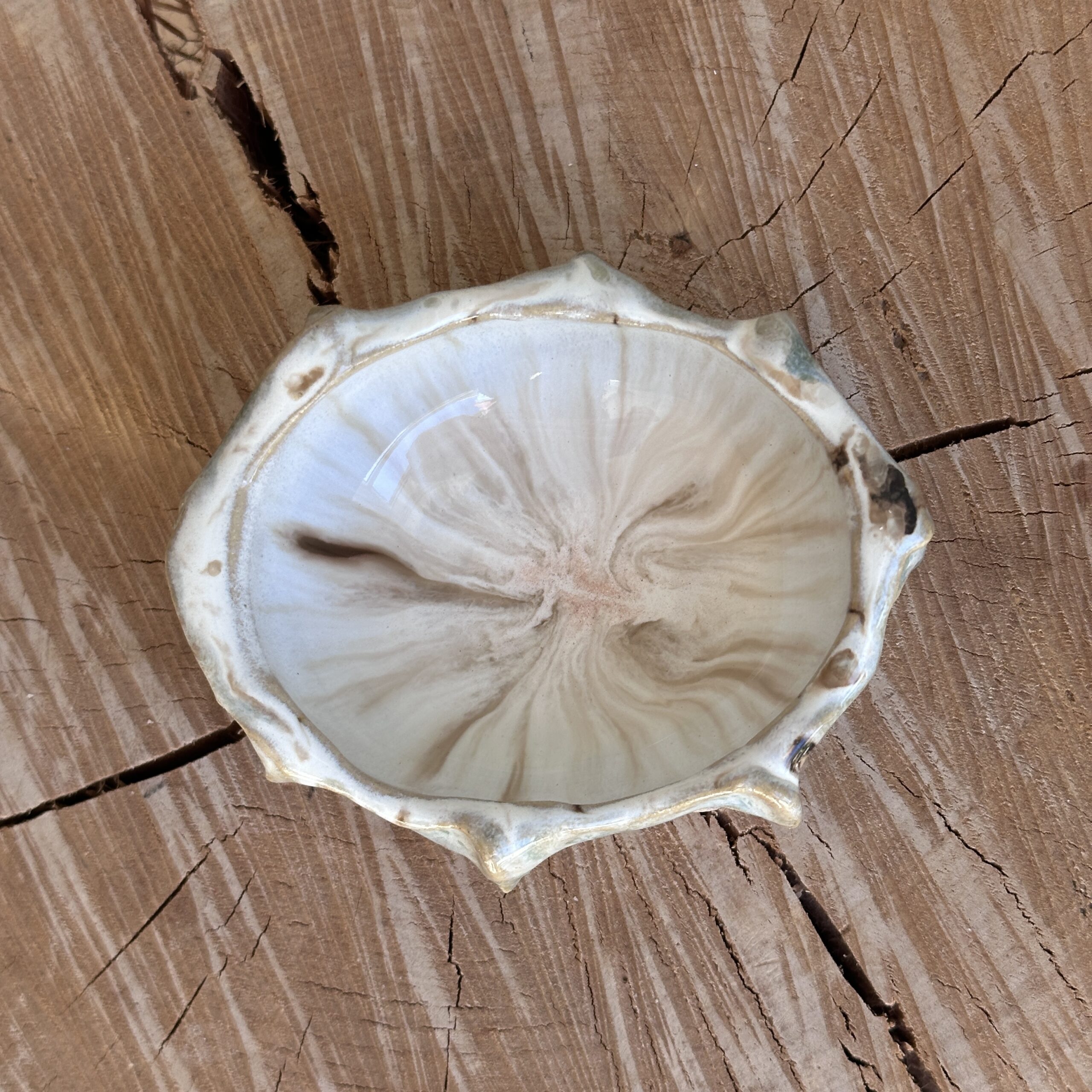 Bølgeskvulp, mini skål - Billede 2