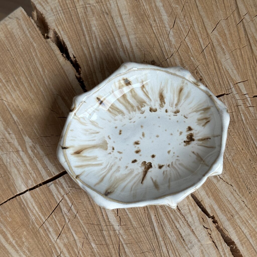 Mini BØLGESKVULP, snackskål, smykkeskål, smør- salt